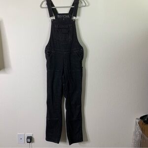 Dovetail Womens freshley black workwear overalls 8
